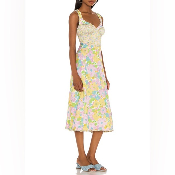 For Love And Lemons Nadine Midi Dress - Picture 2 of 8